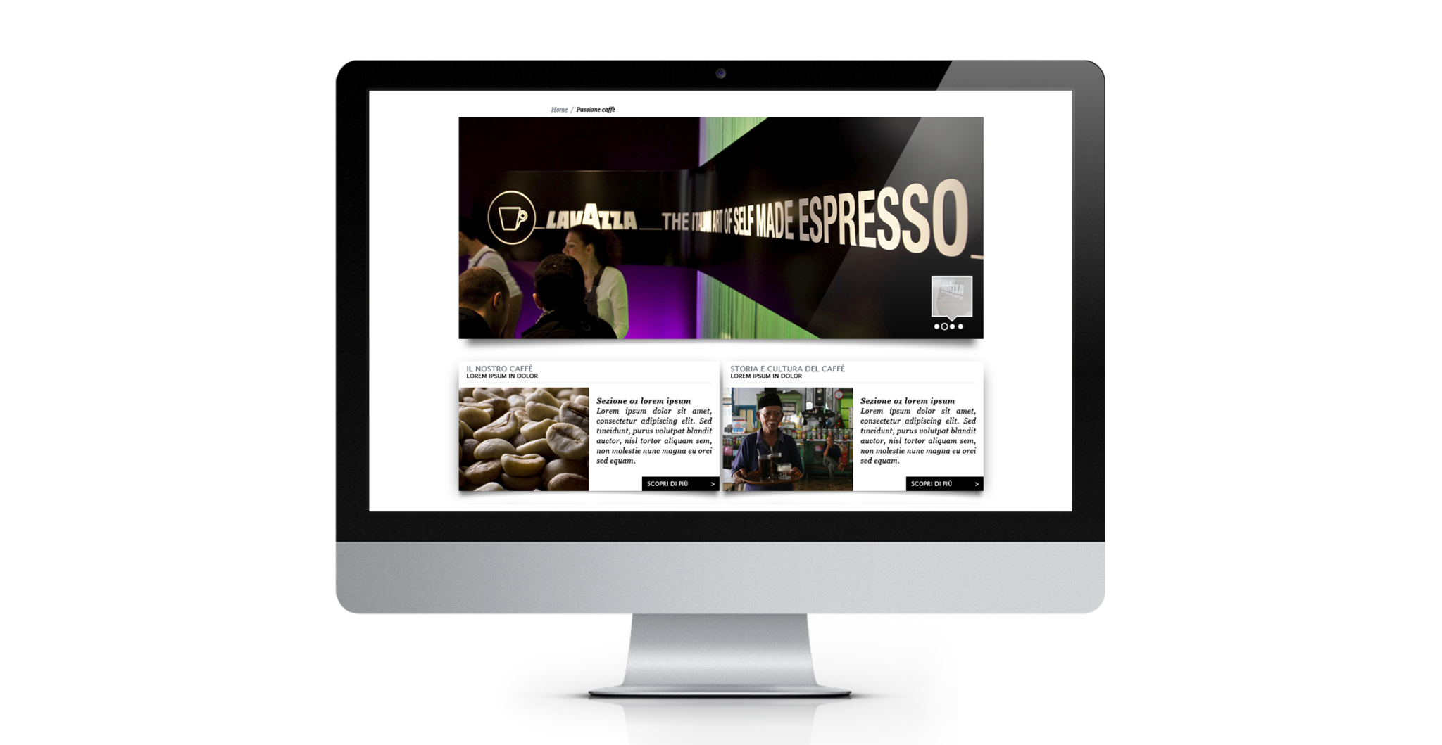 LAVAZZA – Sito corporate — immagine del progetto