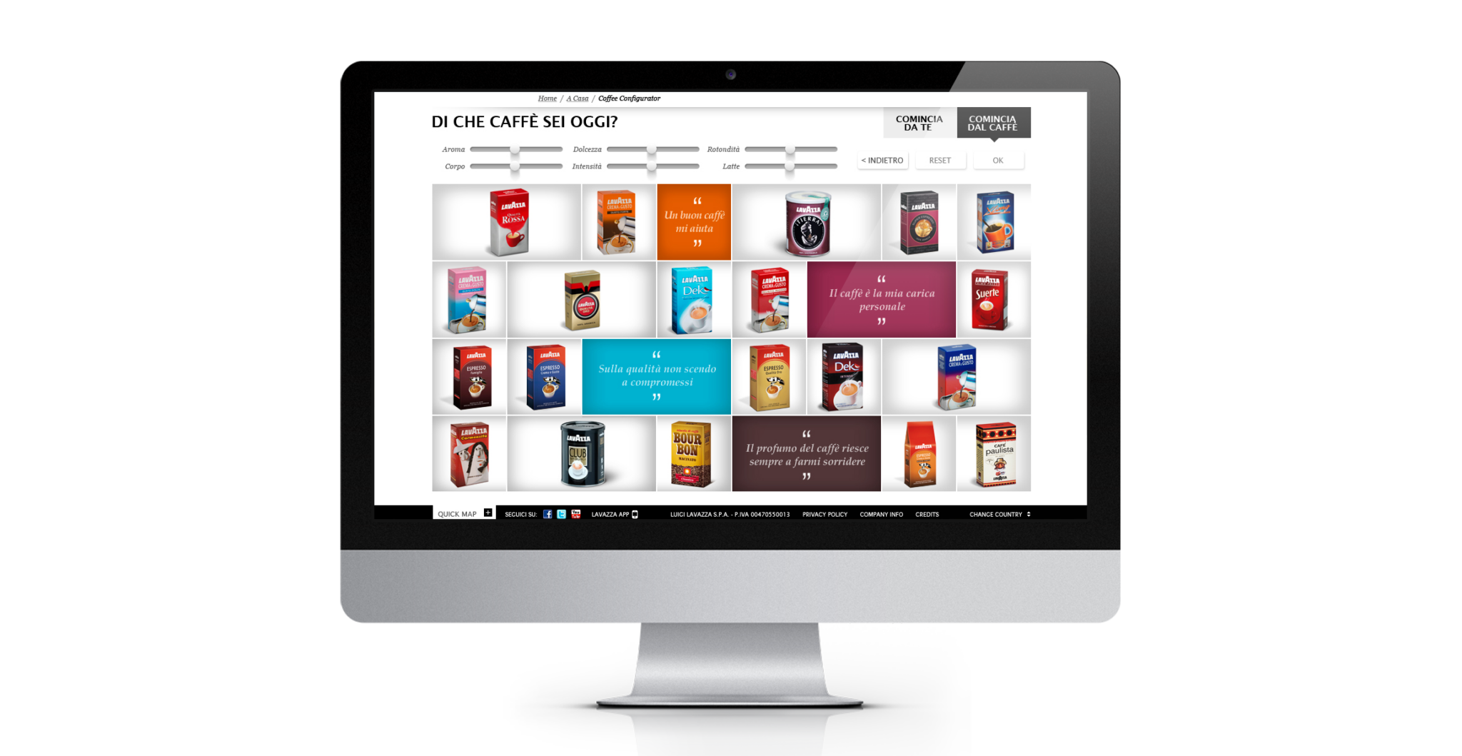 LAVAZZA – Sito corporate — immagine del progetto