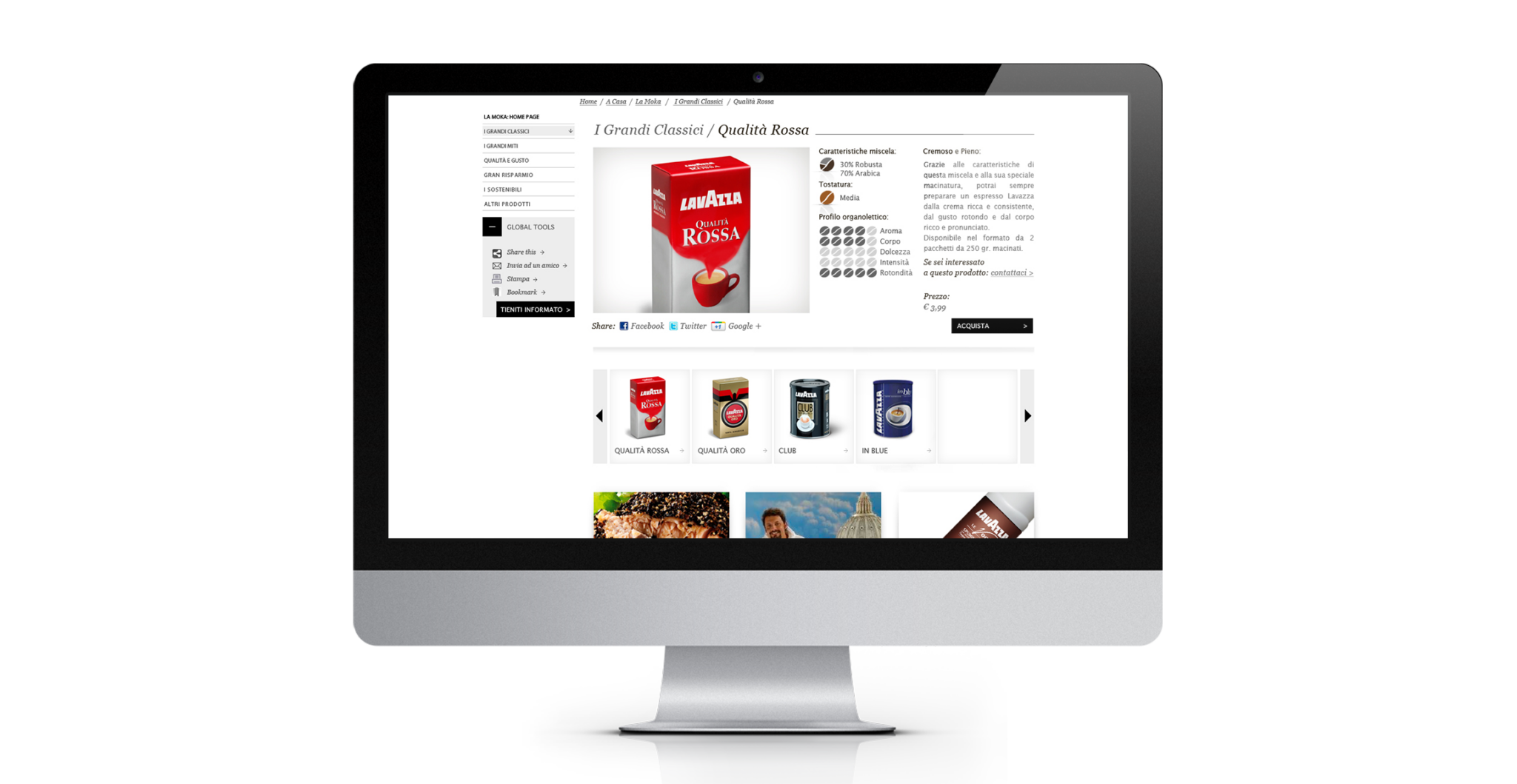 LAVAZZA – Sito corporate — immagine del progetto